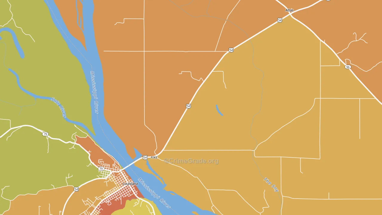 Pike, IL Map of Murder Rates