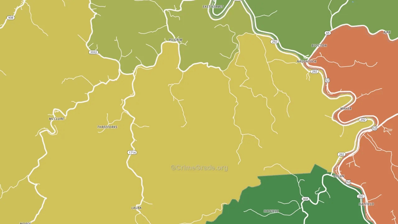 Pilgrim, KY Map of Murder Rates