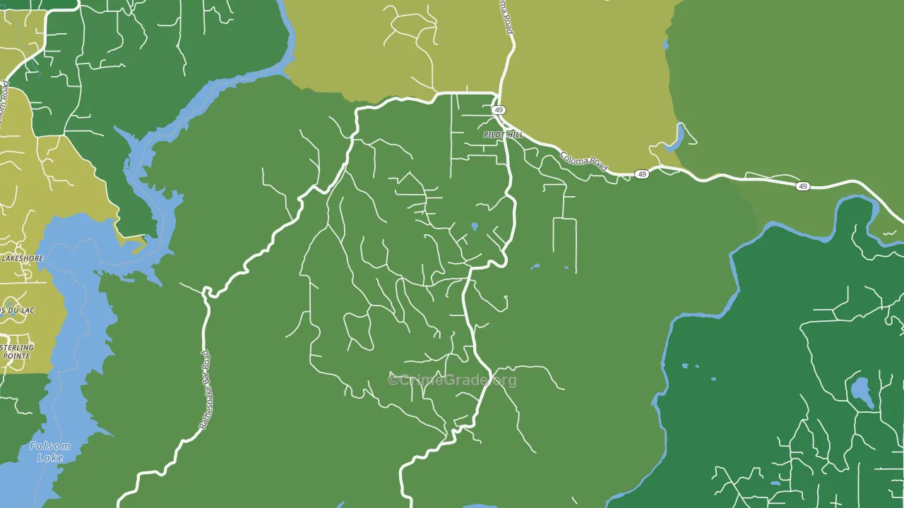Pilot Hill, CA Map of Murder Rates