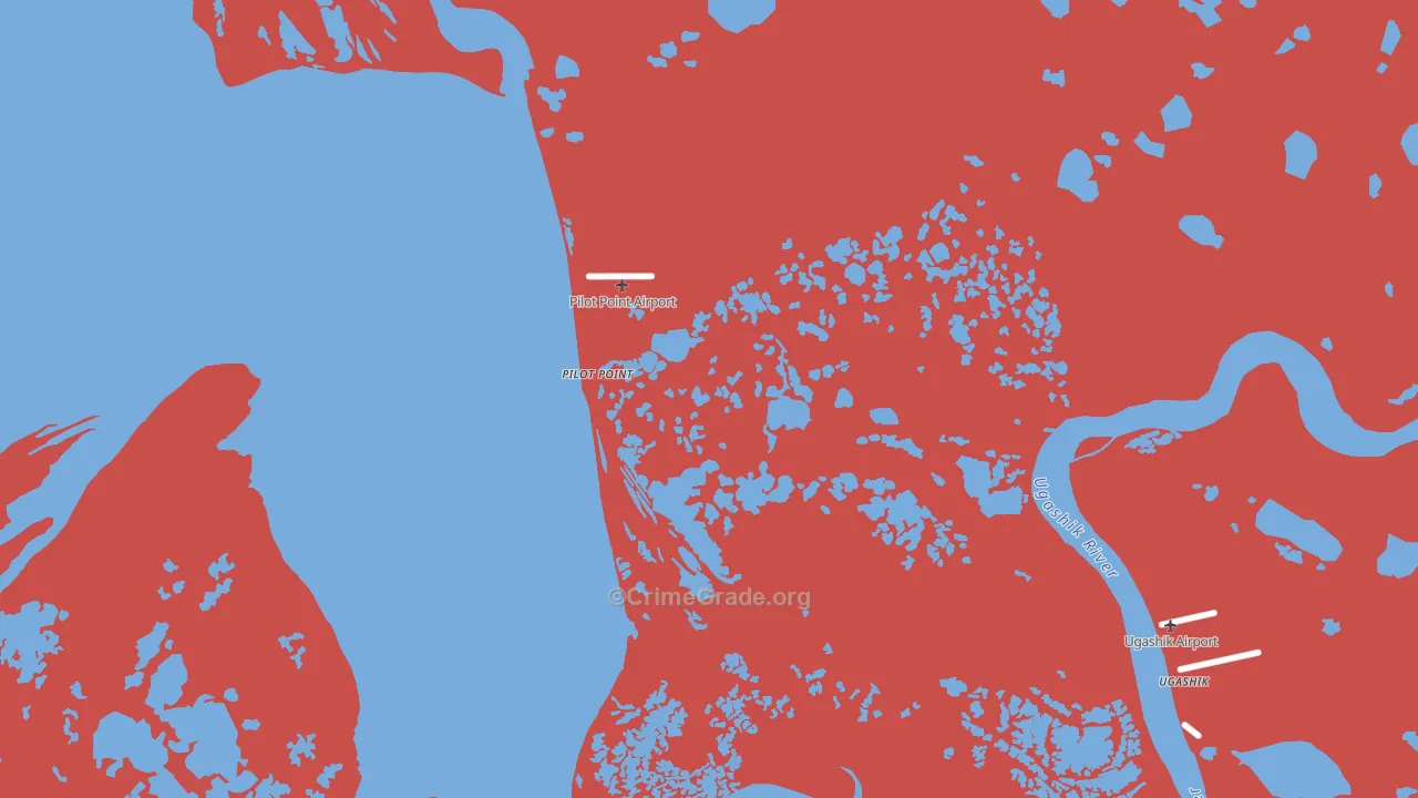 Pilot Point, AK Map of Murder Rates