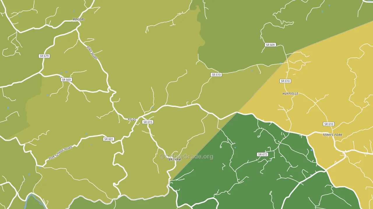 Pilot, VA Map of Murder Rates