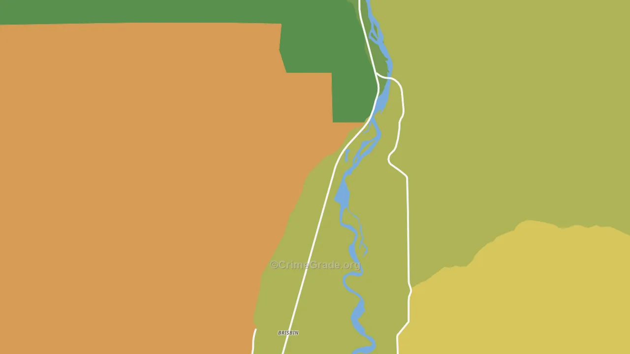 Pine Creek, MT Map of Murder Rates