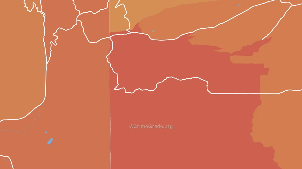 Pine Grove, OR Map of Murder Rates