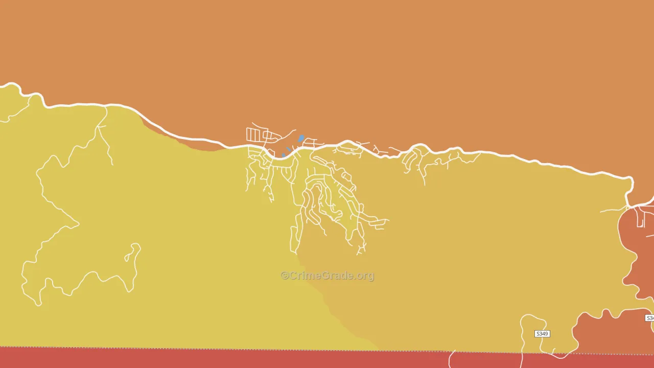 Pine Mountain Club, CA Map of Murder Rates