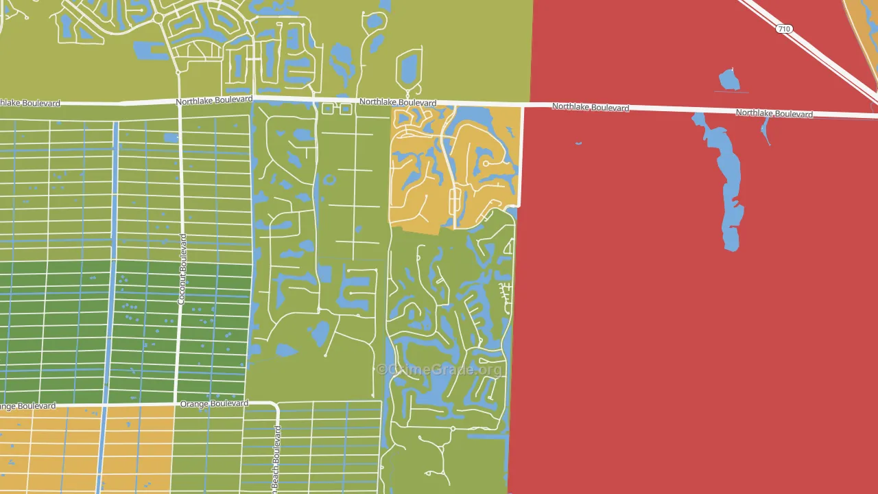 Pineapple Park, West Palm Beach, FL Map of Murder Rates