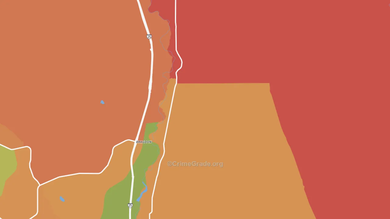 Pinon, CO Map of Murder Rates