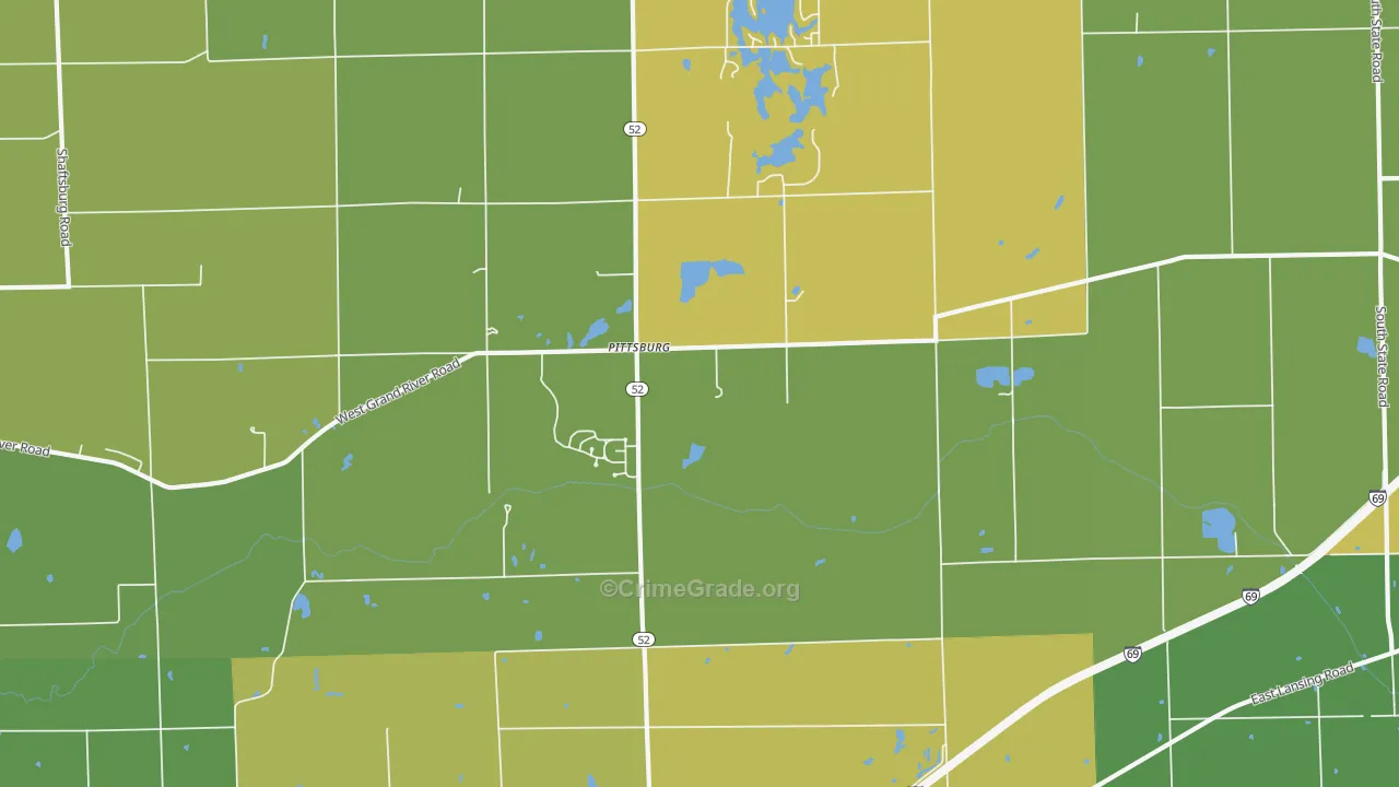 Pittsburg, MI Map of Murder Rates