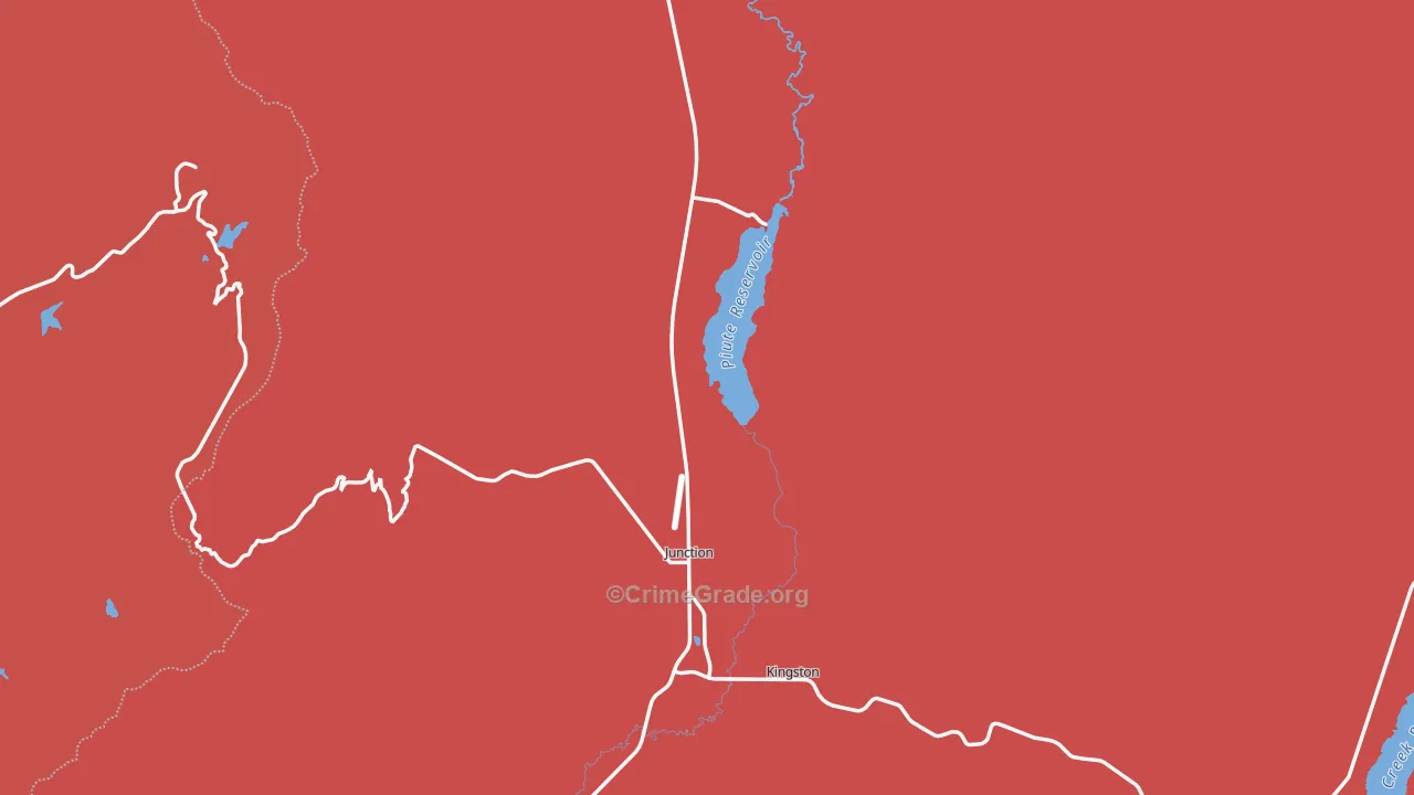 Piute County, UT Map of Murder Rates