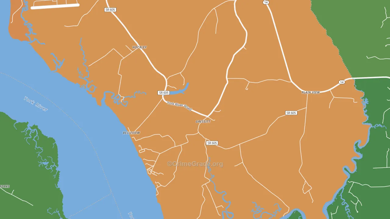Plain View, VA Map of Murder Rates