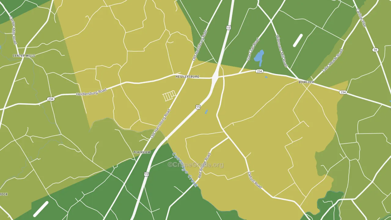 Plainview, PA Map of Murder Rates
