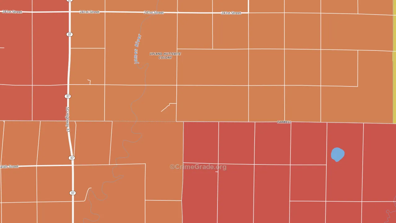 Plano, SD Map of Murder Rates