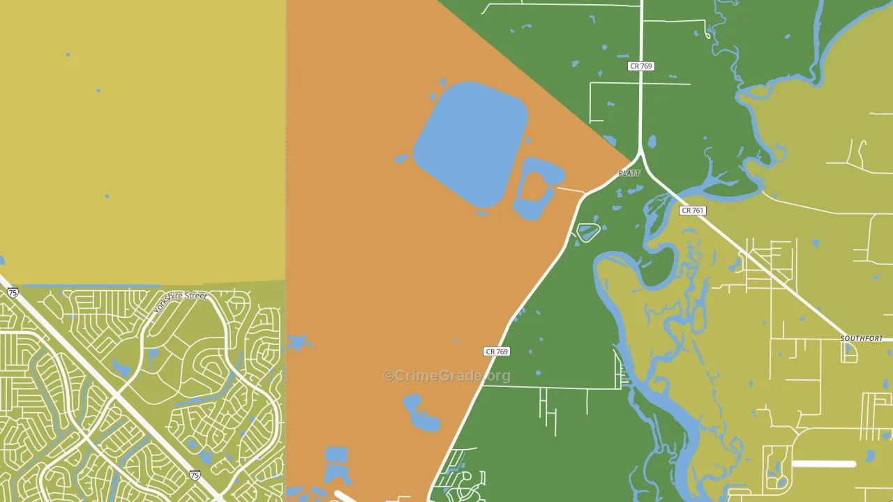 Platt, FL Map of Murder Rates