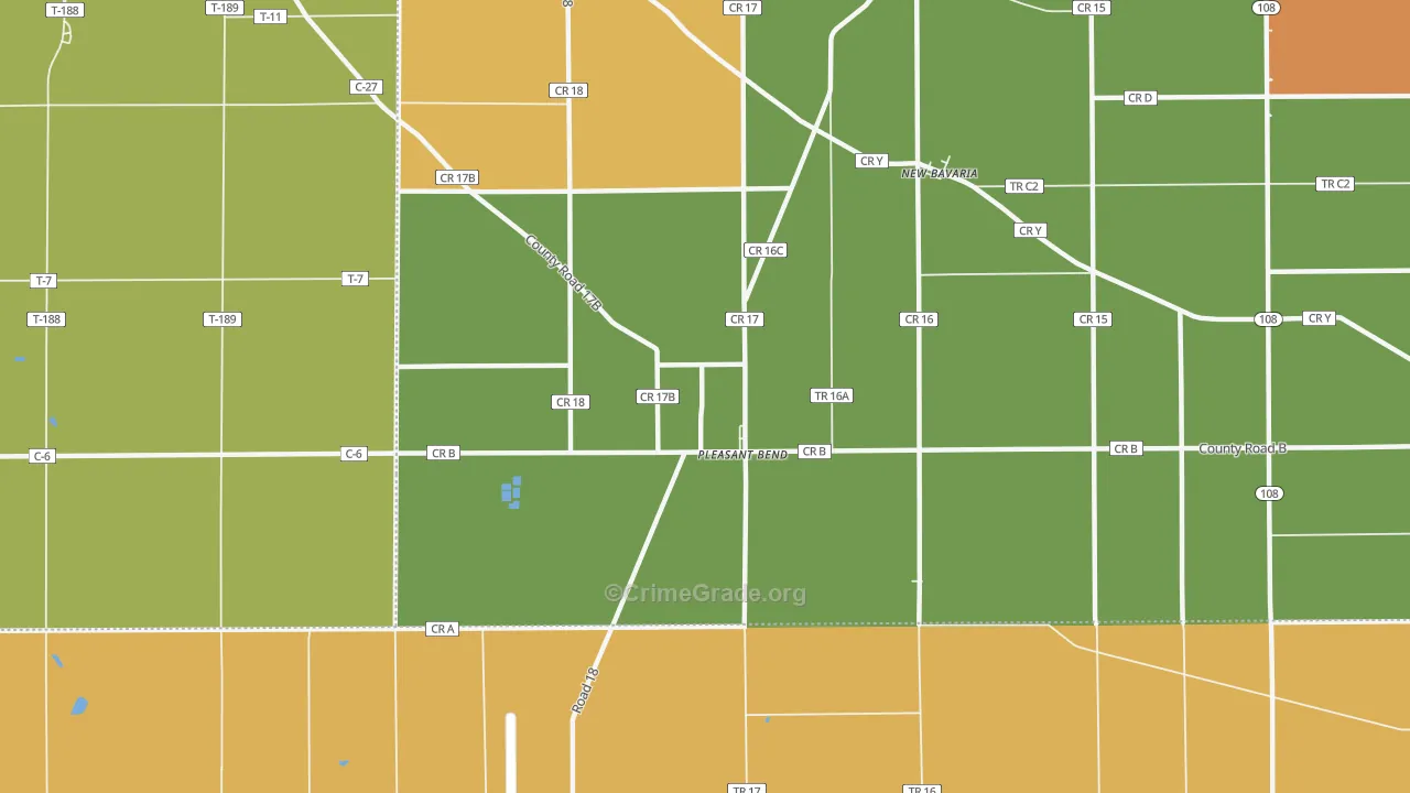 Pleasant Bend, OH Map of Murder Rates