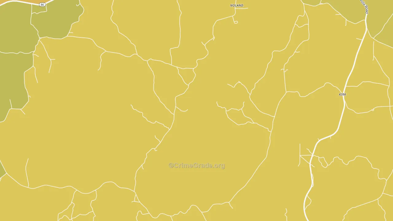 Pleasant Grove Estates, AL Map of Murder Rates