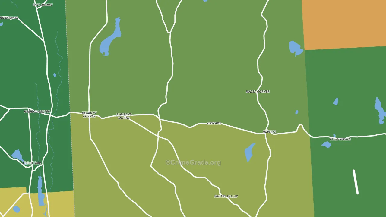 Pleasant Mount, PA Map of Murder Rates