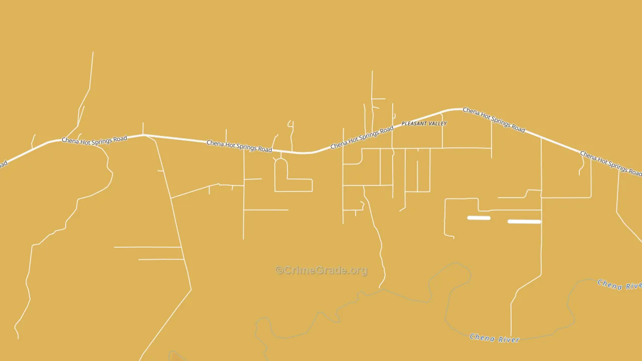 Pleasant Valley, AK Map of Murder Rates