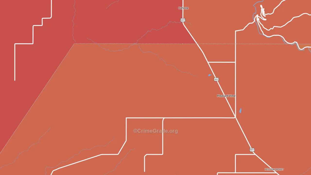 Pleasant View, CO Map of Murder Rates