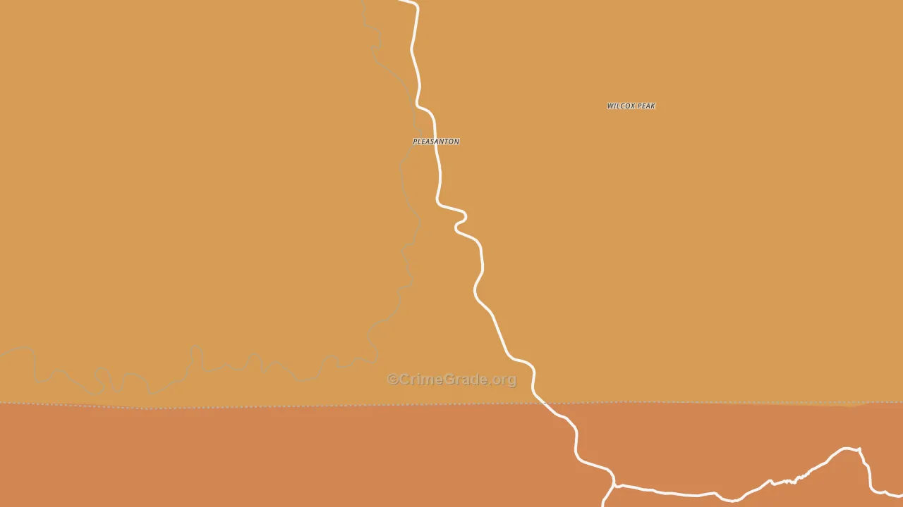 Pleasanton, NM Map of Murder Rates
