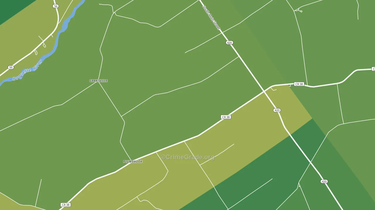 Plumbrook, NY Map of Murder Rates