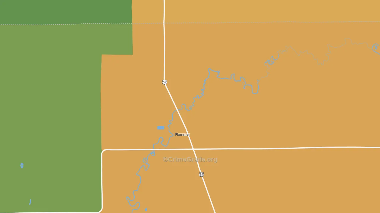 Plummer, MN Map of Murder Rates