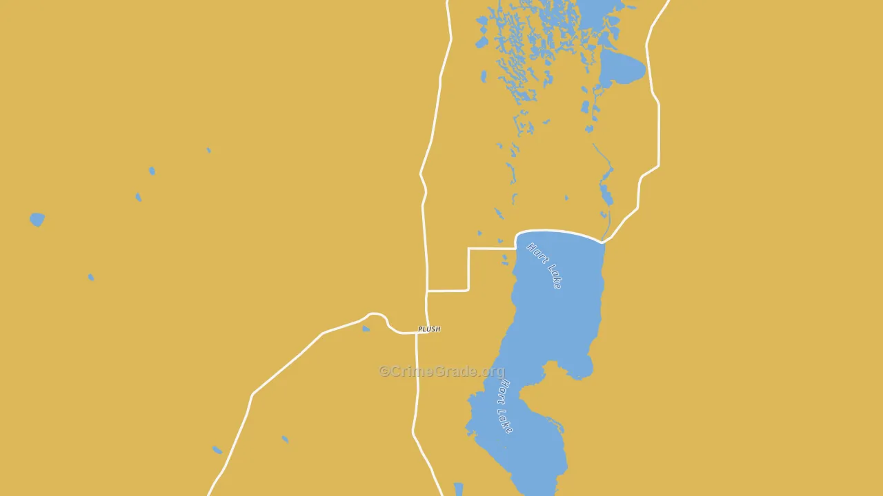 Plush, OR Map of Murder Rates