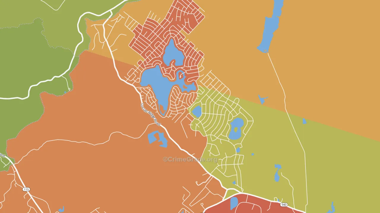 Pocono Lake, PA Map of Murder Rates