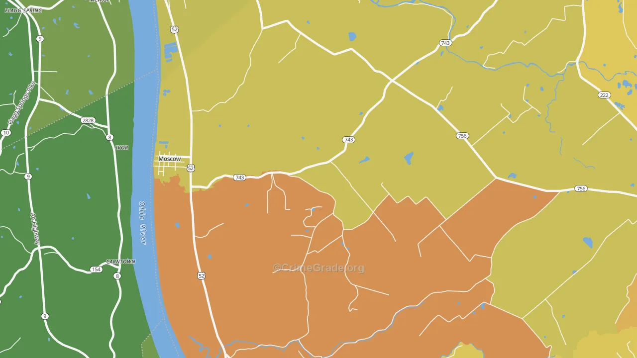 Point Isabel, OH Map of Murder Rates