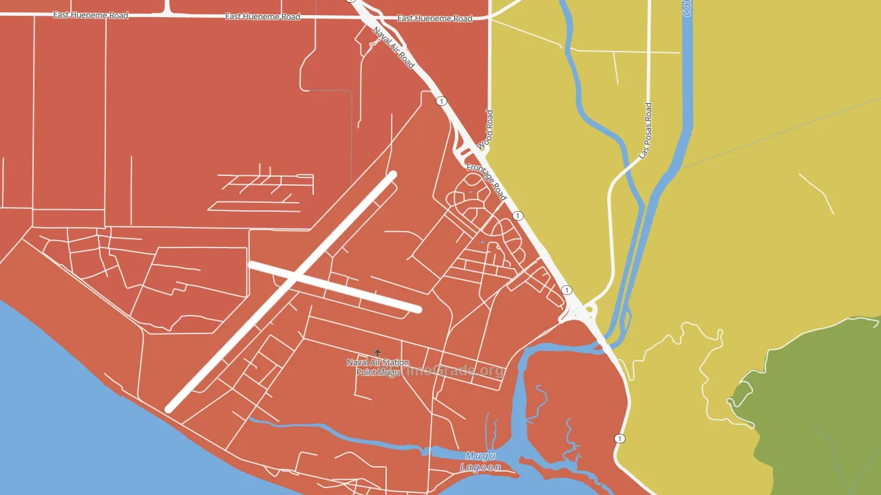 Point Mugu Nawc, CA Map of Murder Rates