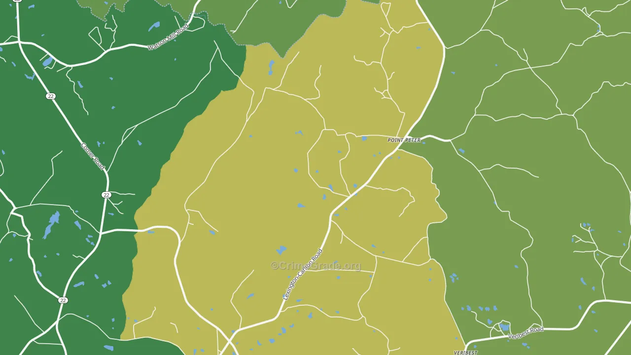 Point Peter, GA Map of Murder Rates