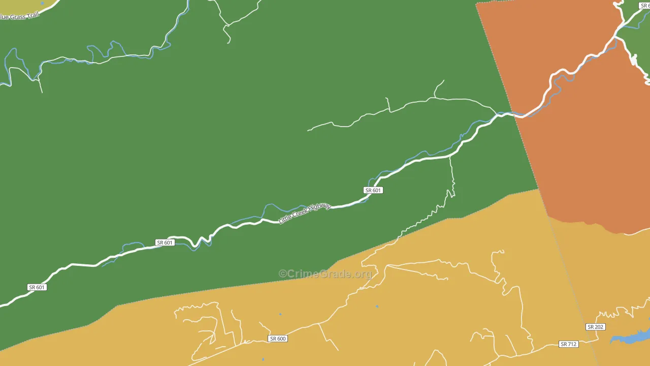 Point Pleasant, VA Map of Murder Rates