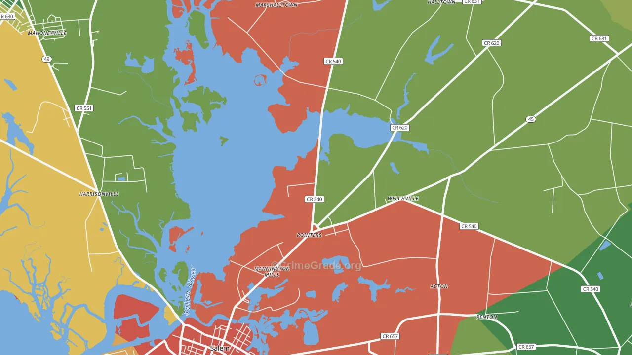 Pointers, NJ Map of Murder Rates