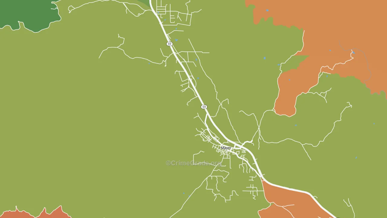 Poland Junction, AZ Map of Murder Rates