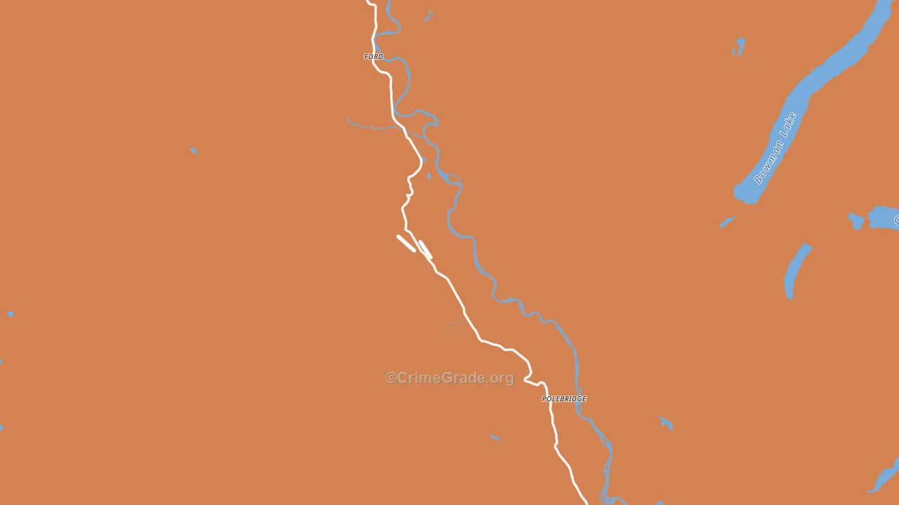 Polebridge, MT Map of Murder Rates