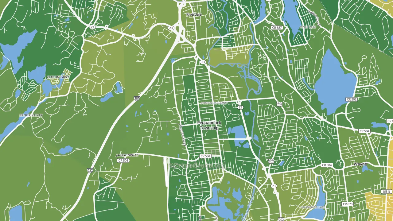 Pompton Plains, NJ Map of Murder Rates