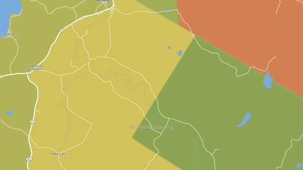Pond Settlement, NY Map of Murder Rates