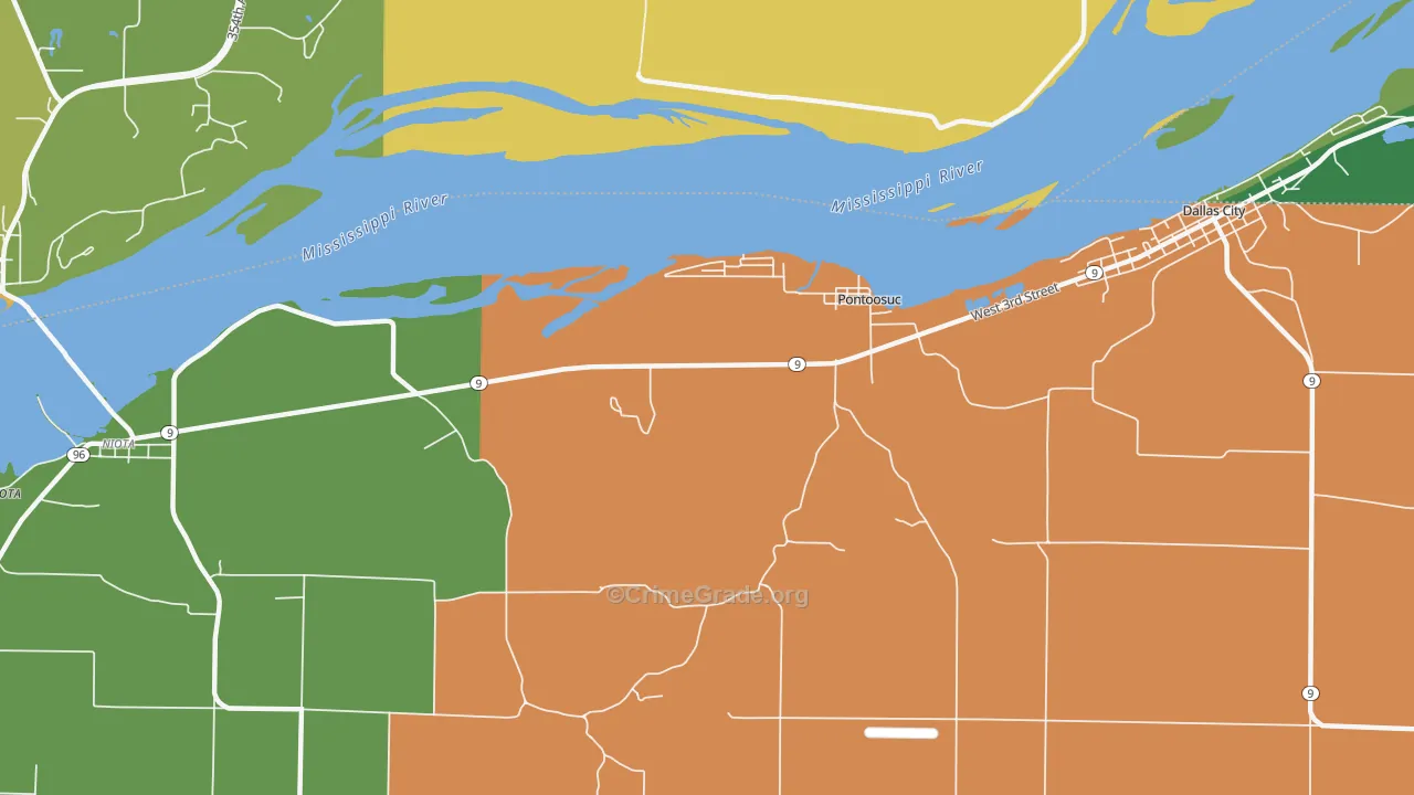 Pontoosuc, IL Map of Murder Rates
