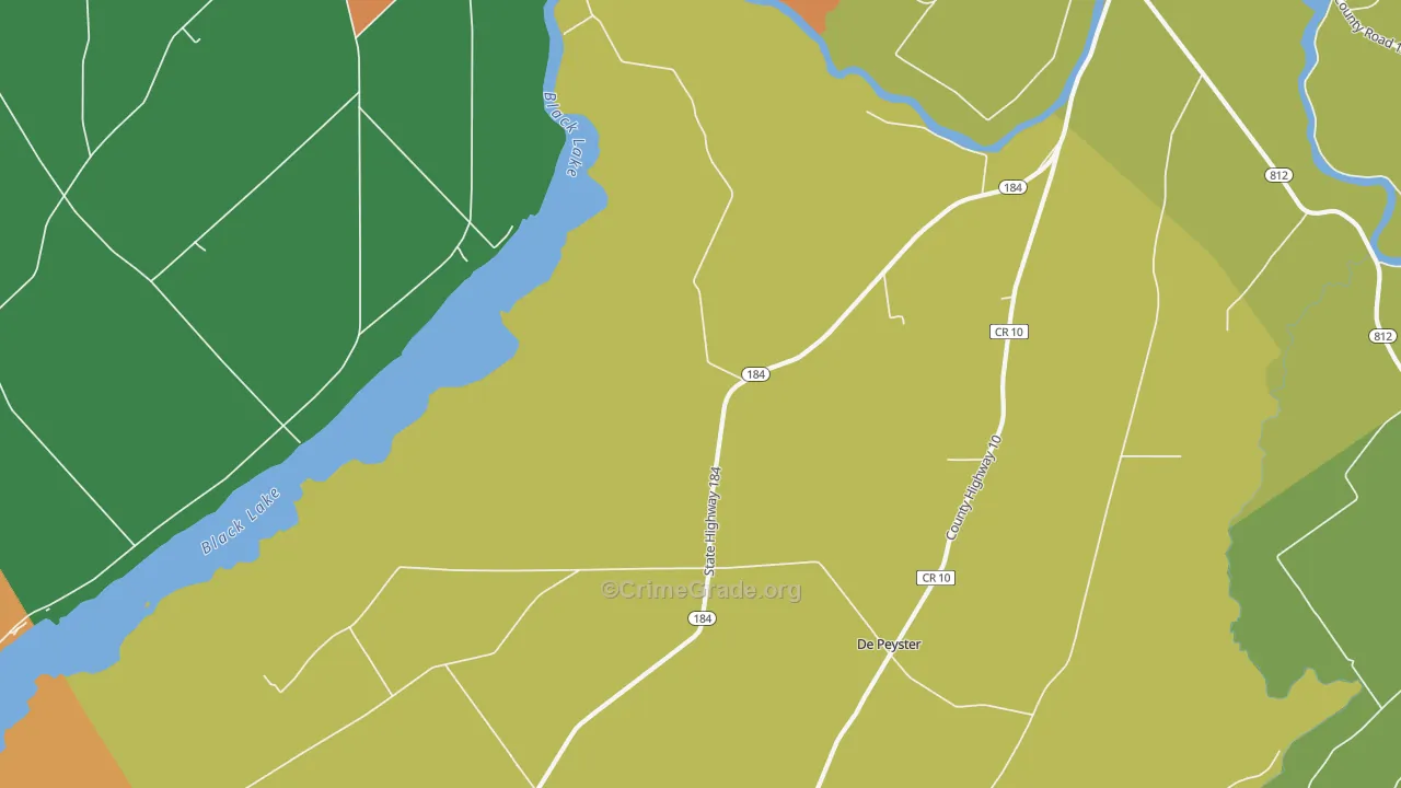 Pope Mills, NY Map of Murder Rates
