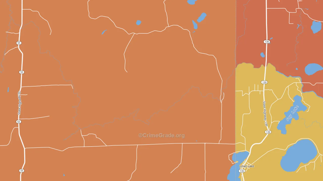 Popple River, WI Map of Murder Rates