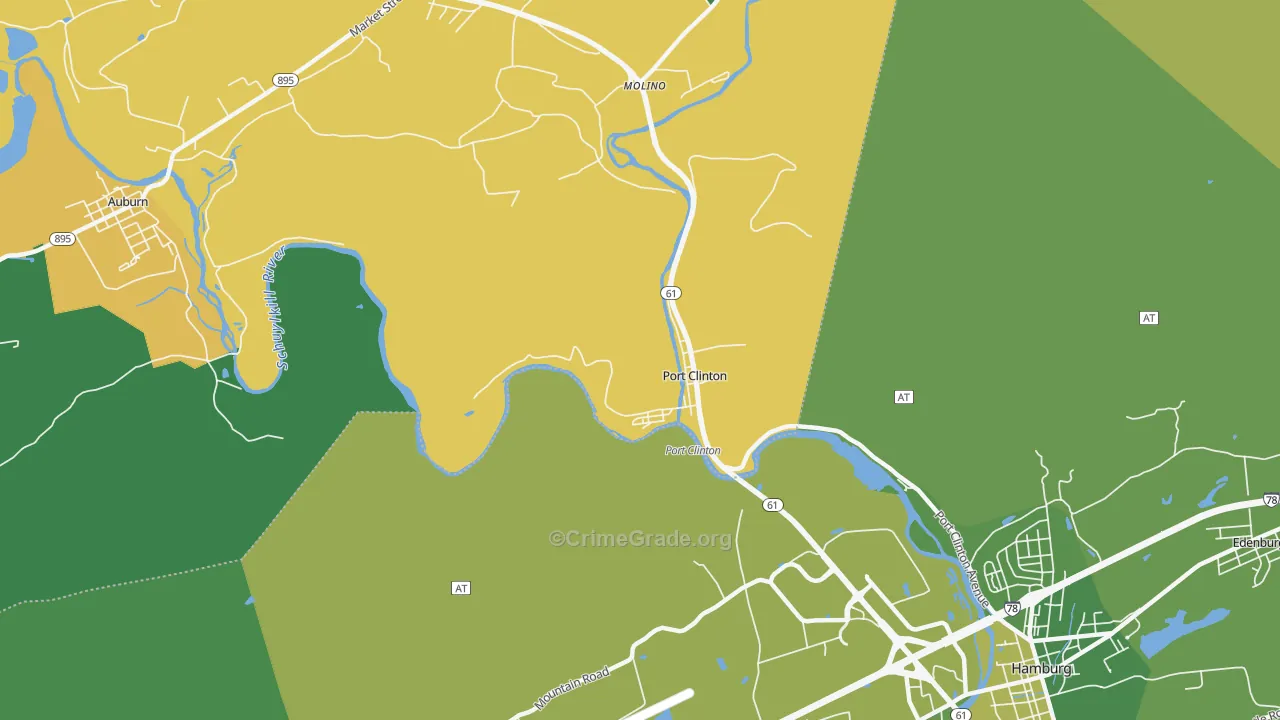 Port Clinton, PA Map of Murder Rates