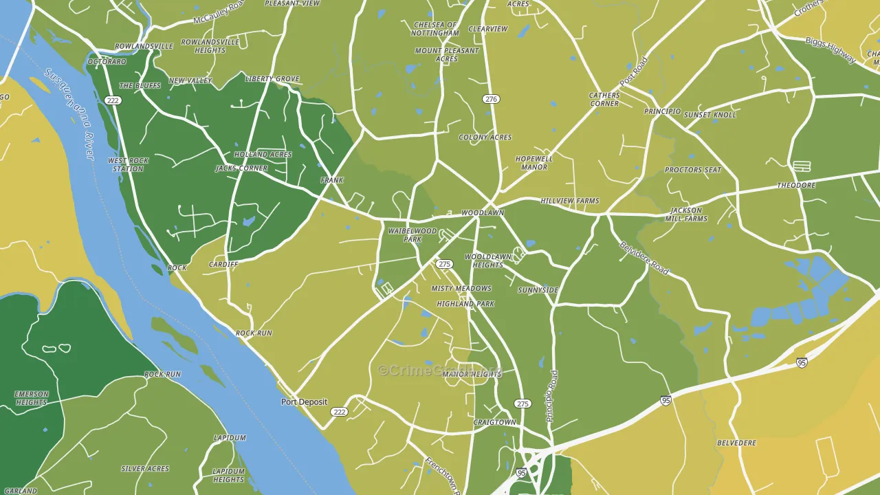 Port Deposit, MD Map of Murder Rates