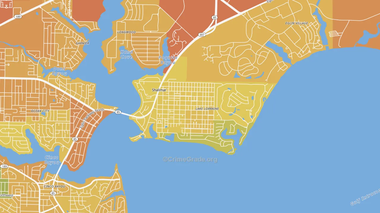 Port Dixie, Lake Lorraine, FL Map of Murder Rates