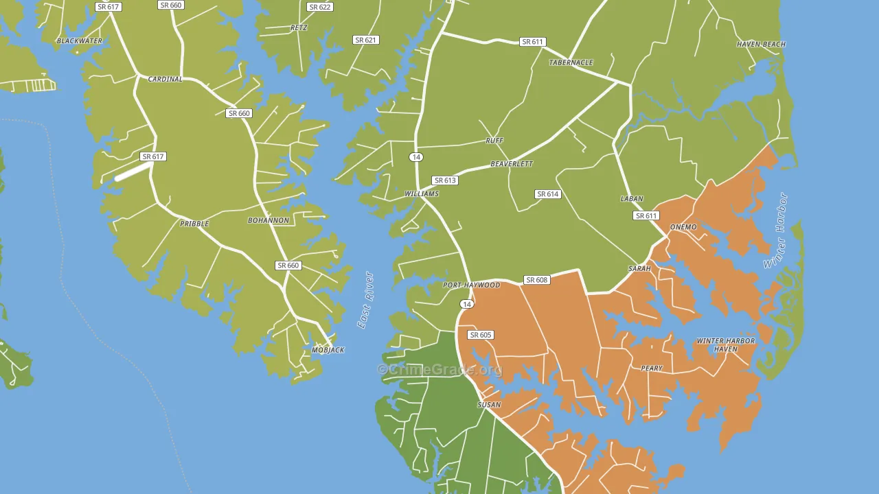 Port Haywood, VA Map of Murder Rates
