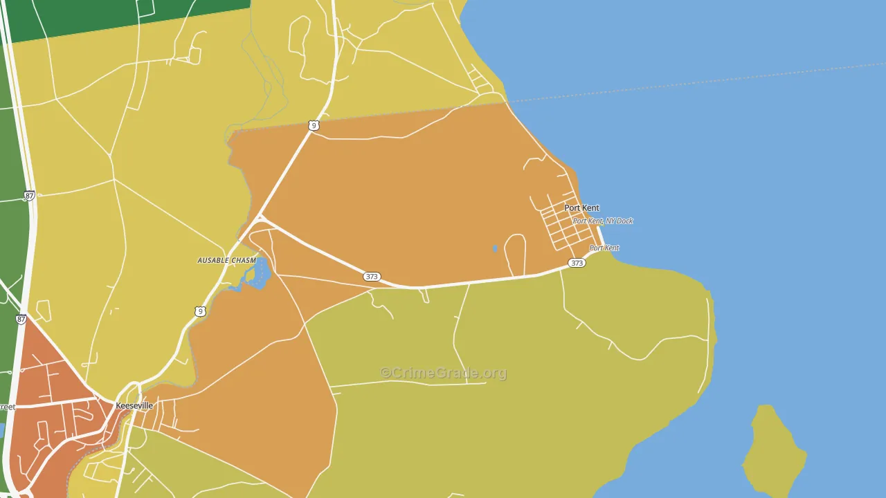 Port Kent, NY Map of Murder Rates