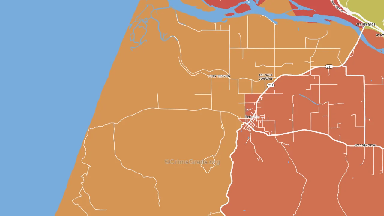Port Kenyon, CA Map of Murder Rates