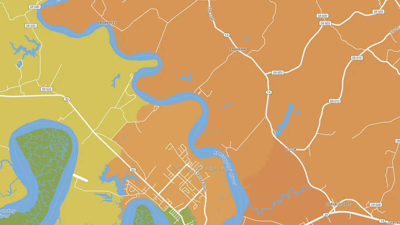 Port Richmond, VA Map of Murder Rates