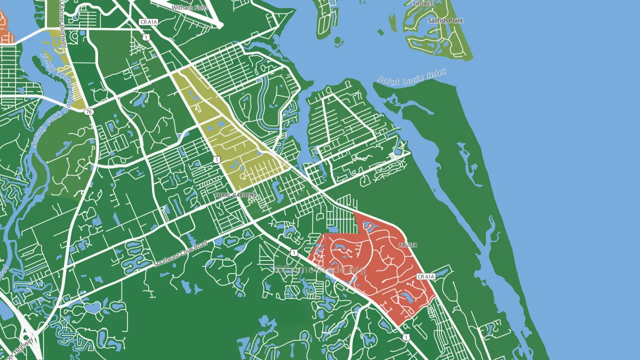 Port Salerno, FL Map of Murder Rates