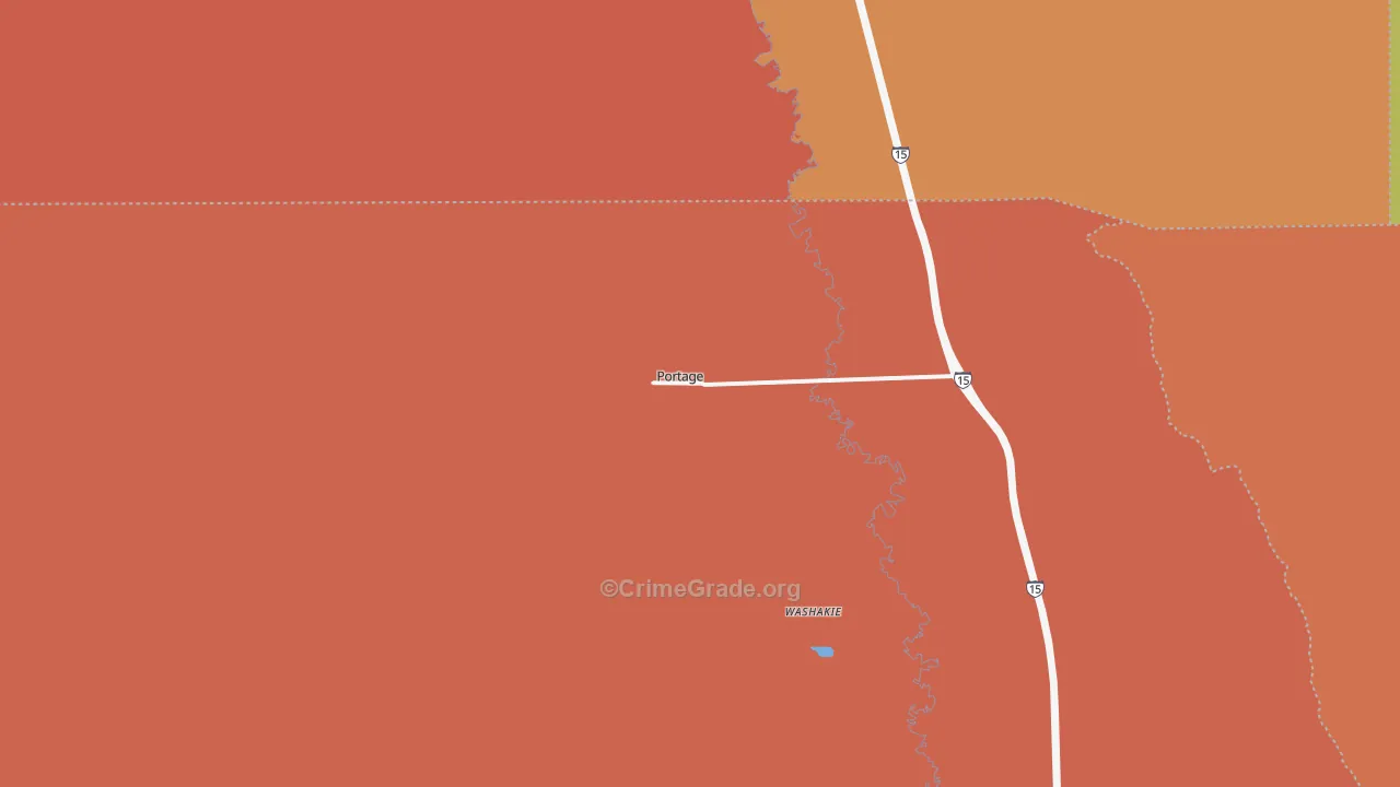 Portage, UT Map of Murder Rates