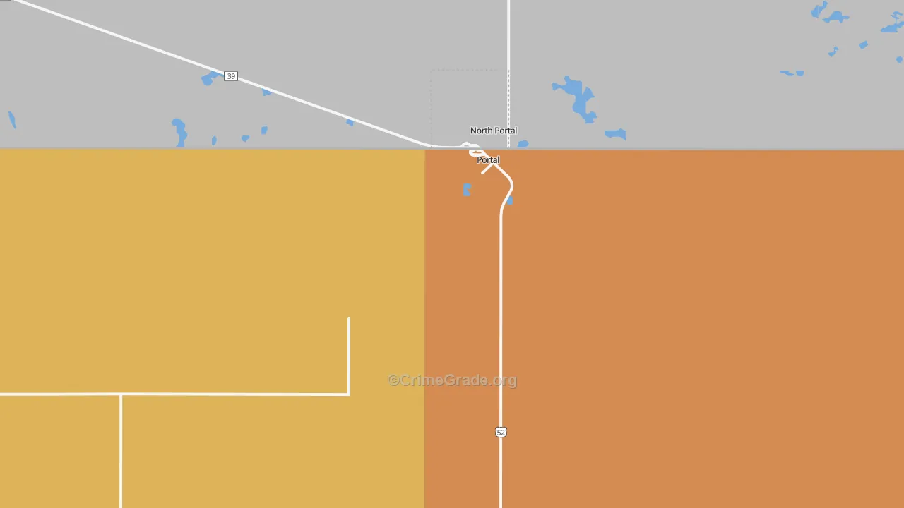 Portal, ND Map of Murder Rates