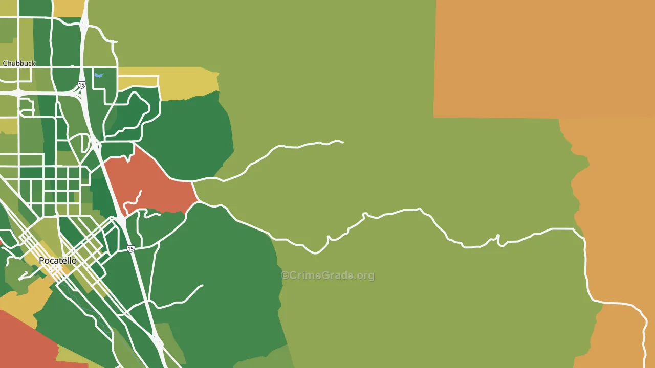Portneuf, ID Map of Murder Rates