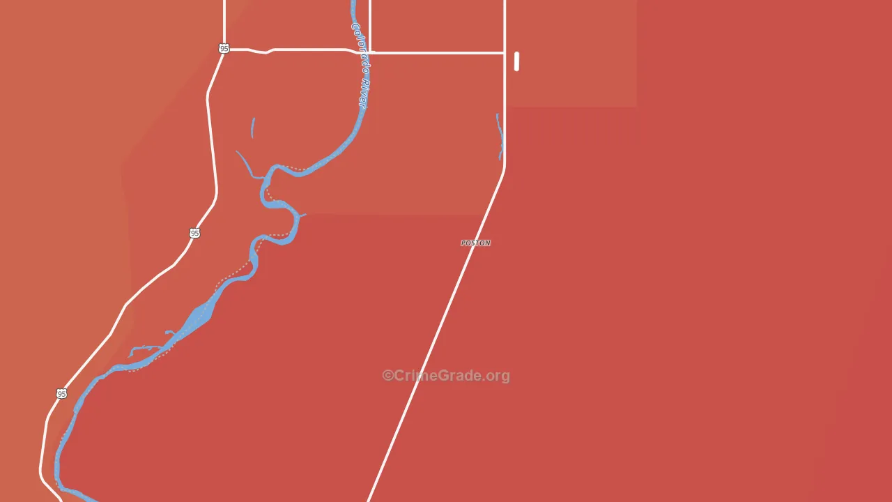 Poston, AZ Map of Murder Rates